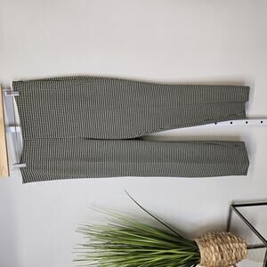 H&M Women's Black and White‎ Stretch Houndstooth Pants Size 12